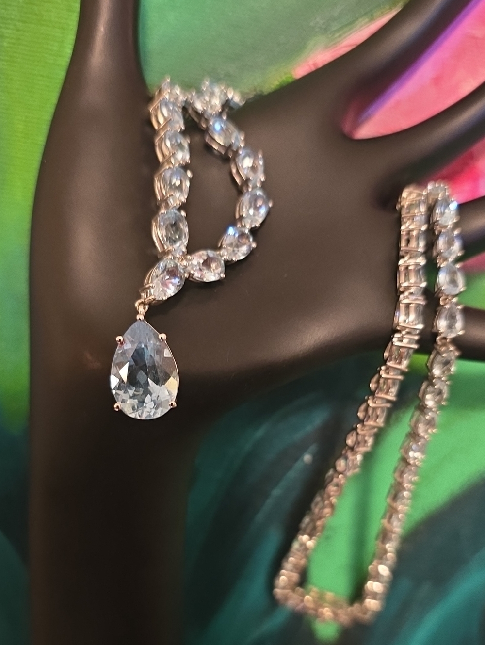 Stunning Statement Necklace | Blue Topaz